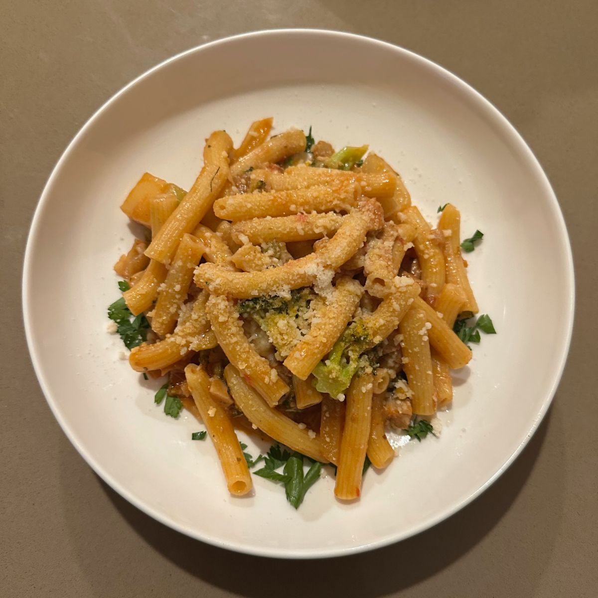 Sedani pasta porchetta